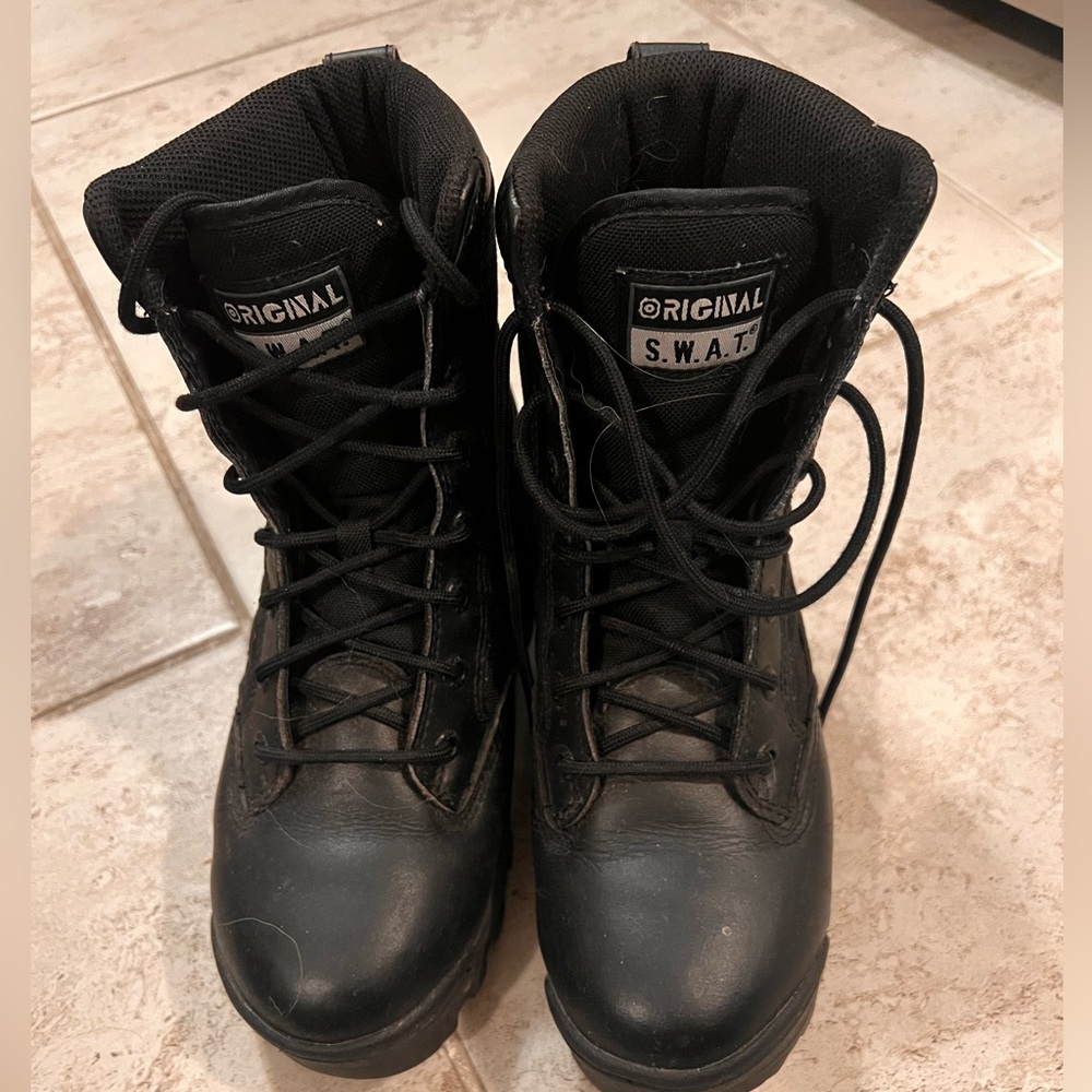 Leather Combat Boots Original SWAT 9”